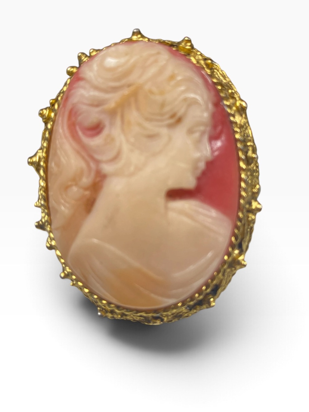 Vintage Cameo Brooch Or Pendant